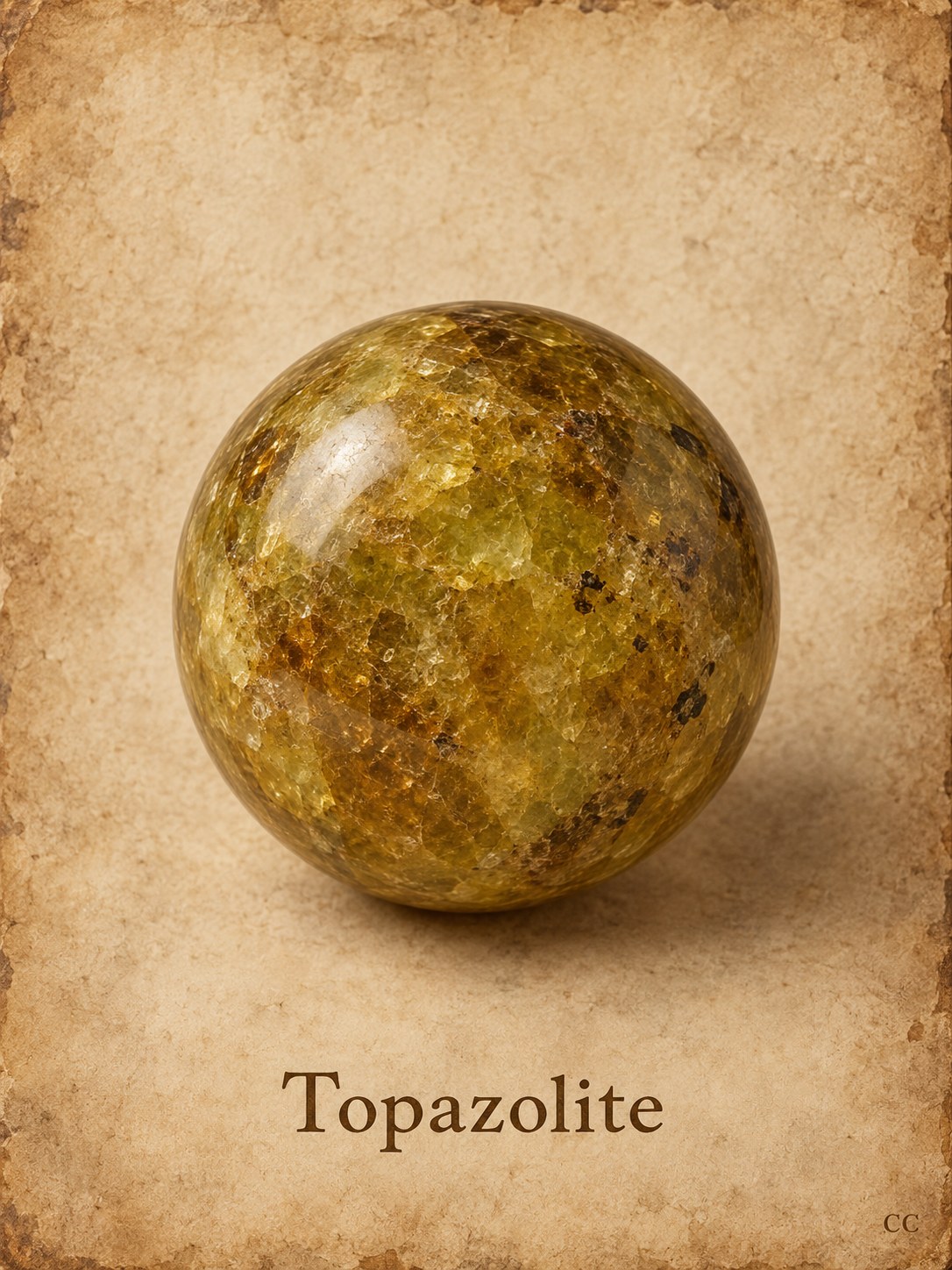 Topazolite specimen