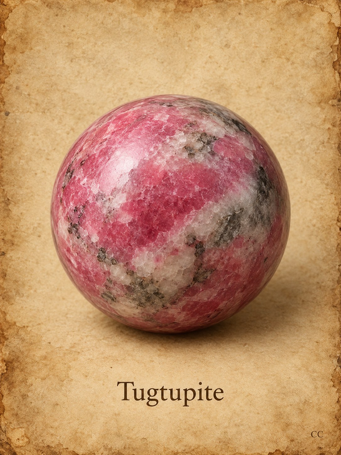 Tugtupite specimen