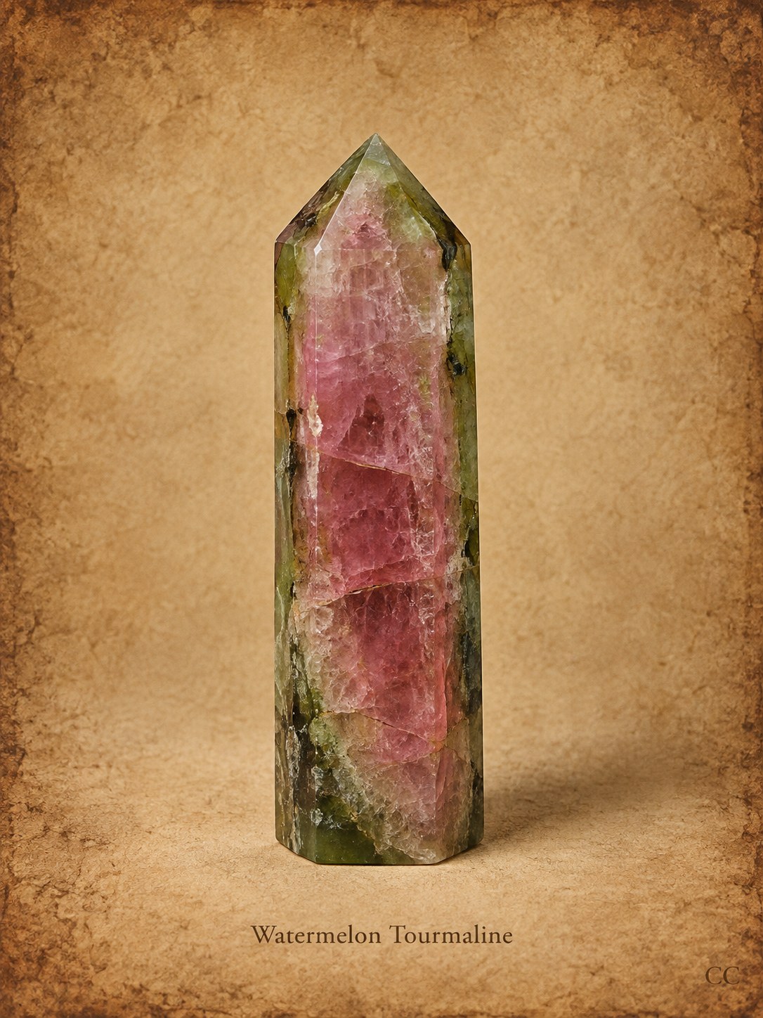 Watermelon Tourmaline specimen