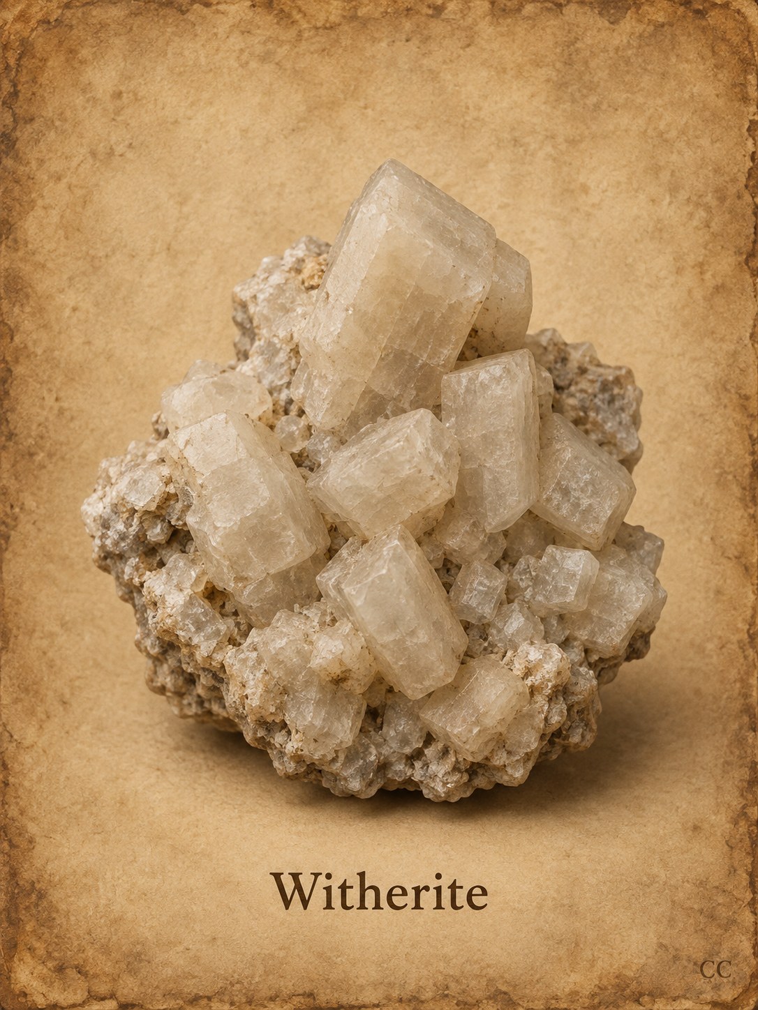 Witherite specimen