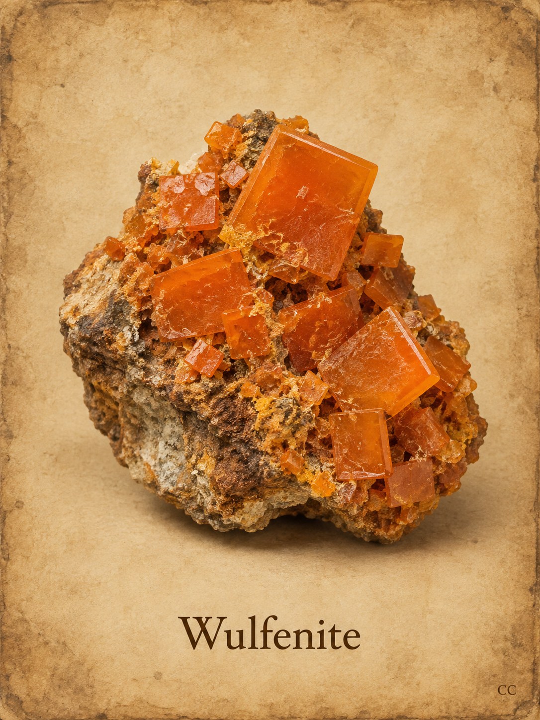 Wulfenite specimen