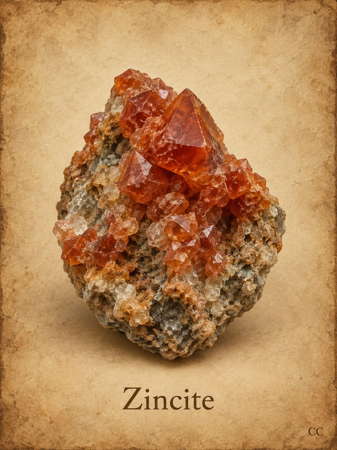 Zincite specimen