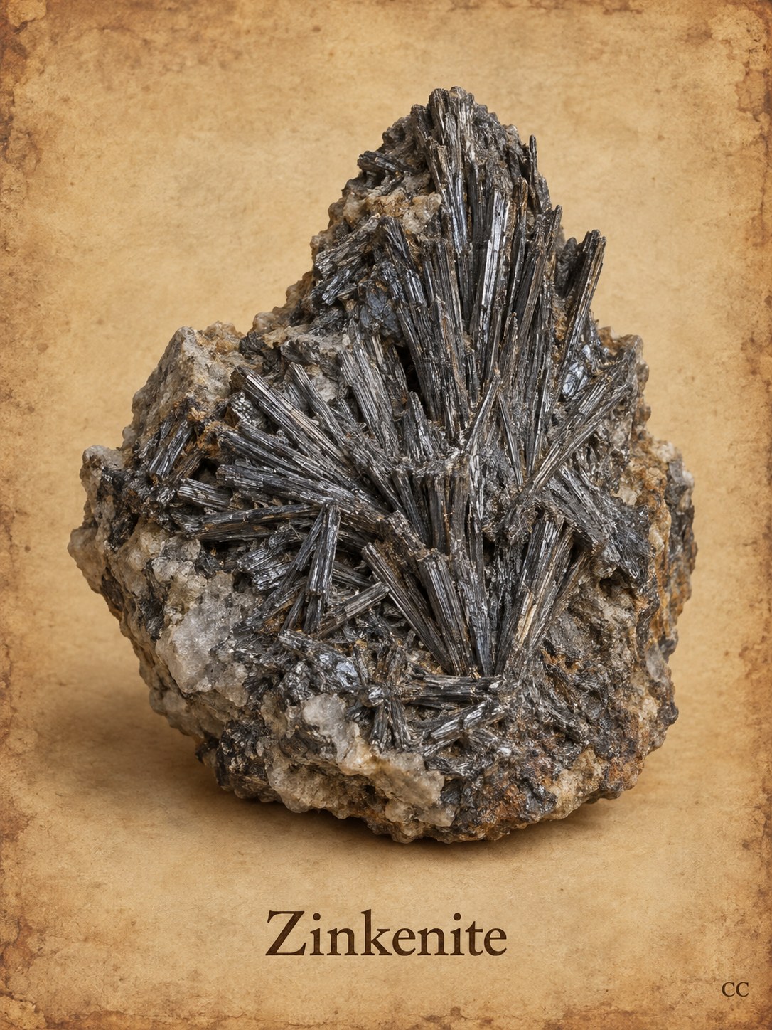 Zinkenite specimen