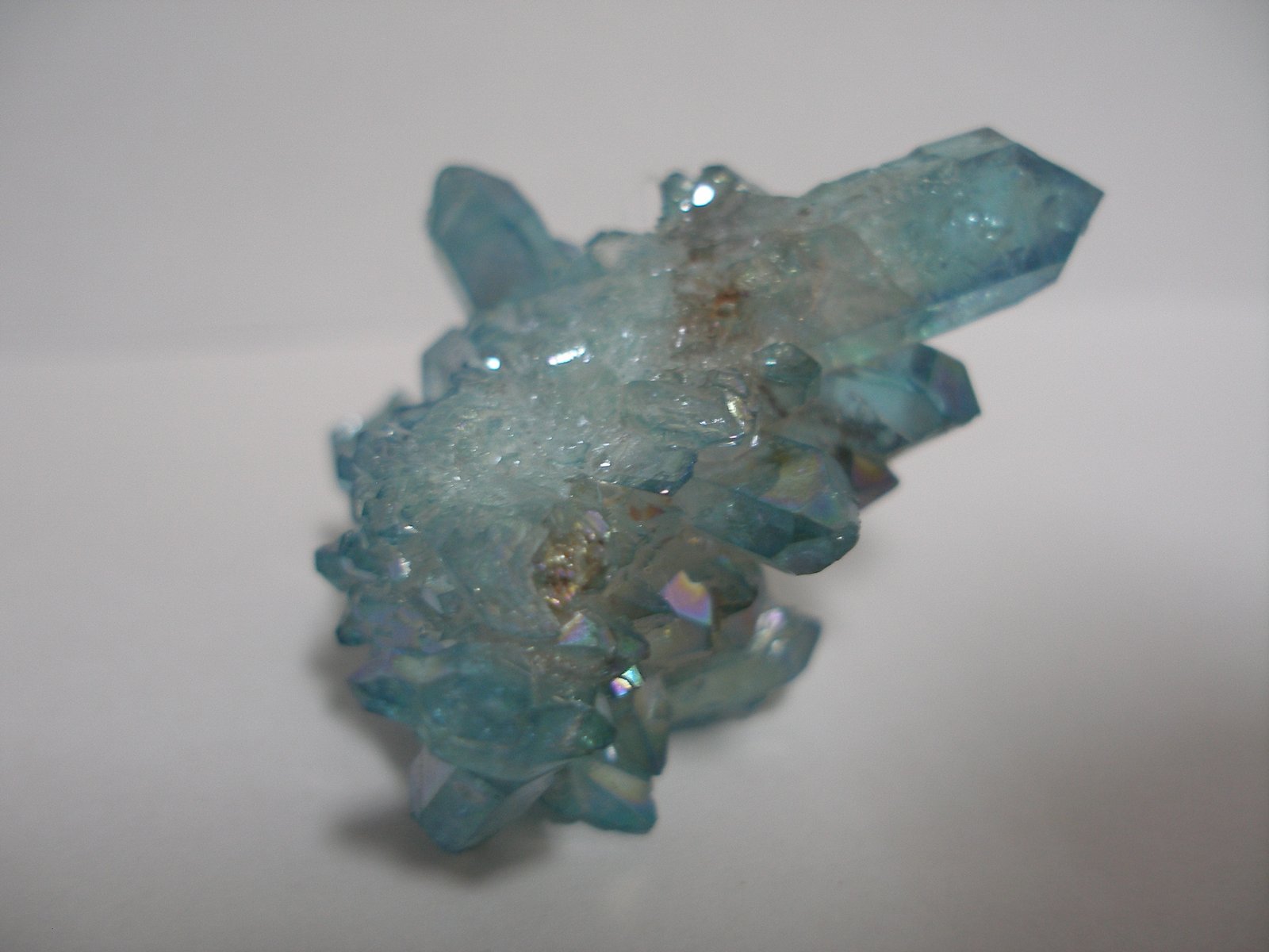 Aqua Aura Quartz specimen