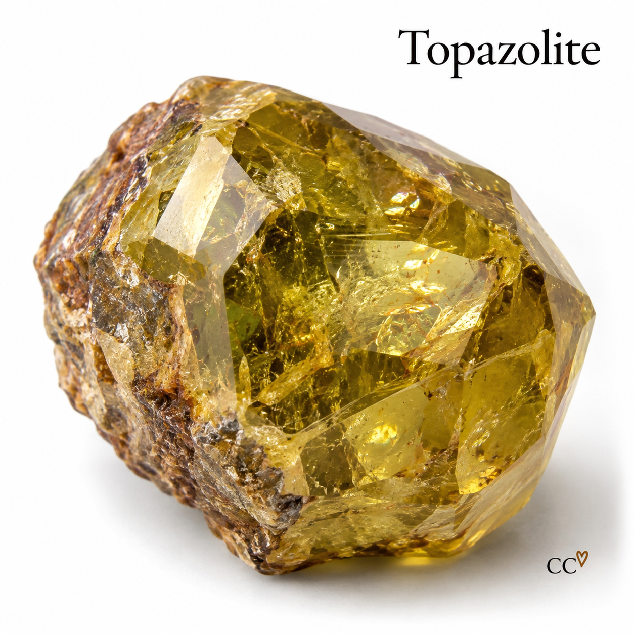 Topazolite specimen