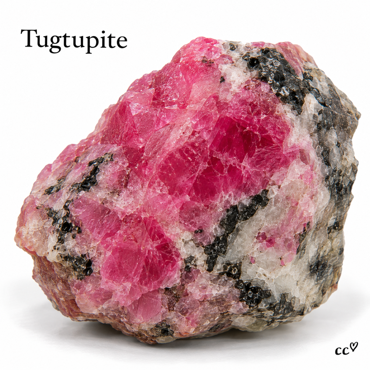 Tugtupite specimen