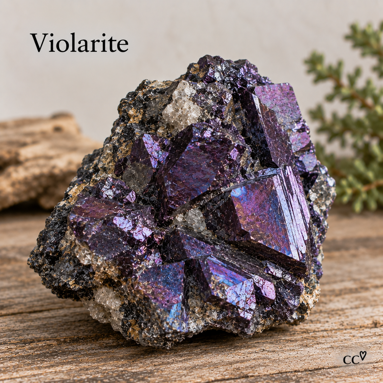 Violarite specimen