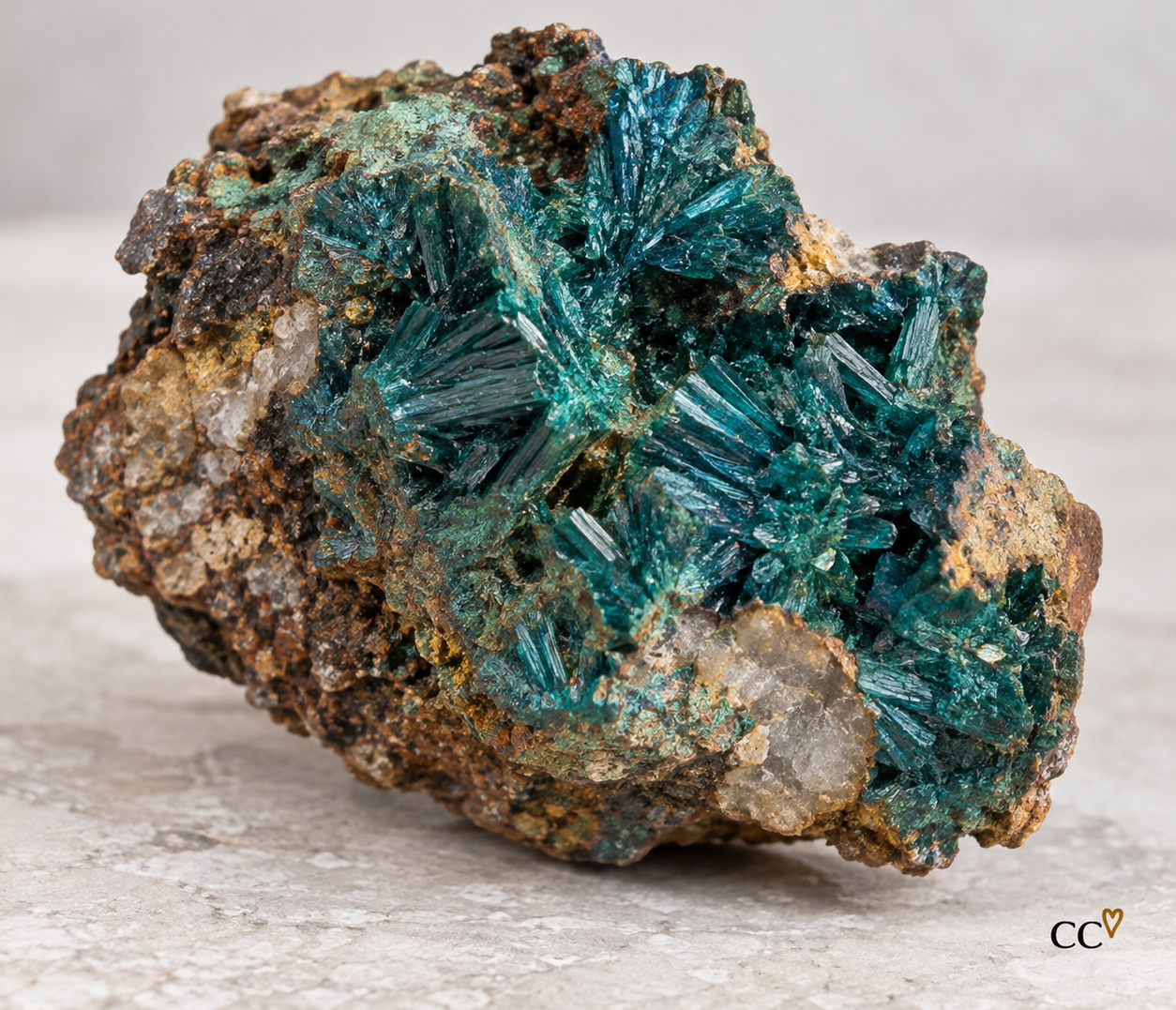 Volborthite specimen